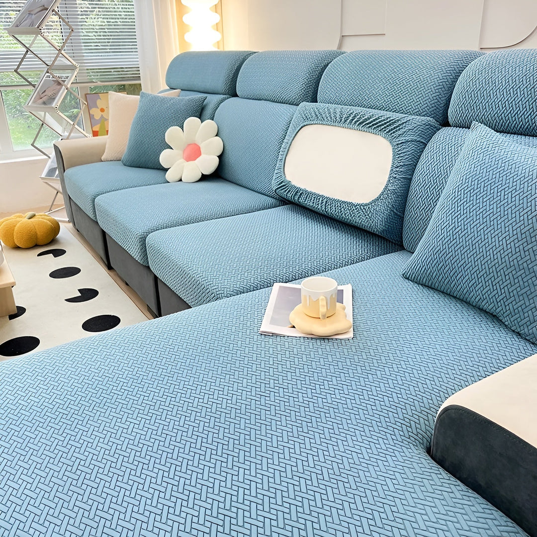 Elastic Sofa Cover – Vandafvisende og Skræddersyet | Beskyttelsesbetræk Fremstillet af Strækstof |