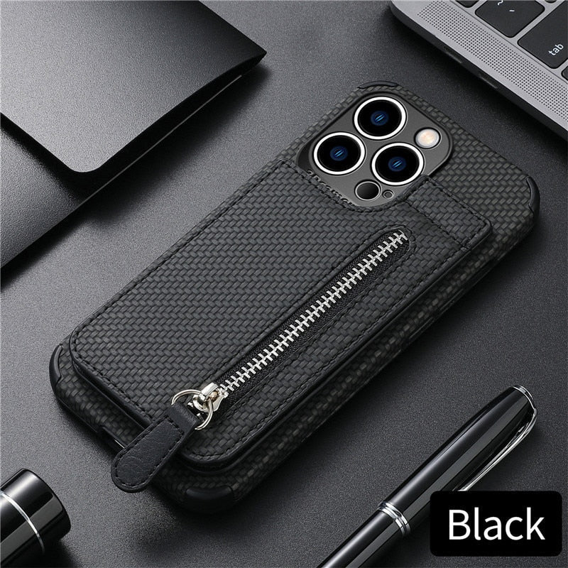 Zip Zip Elegance Wallet iPhone Cover