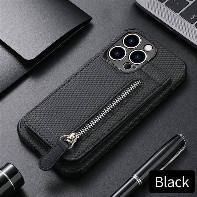 Zip Zip Elegance Wallet iPhone Cover