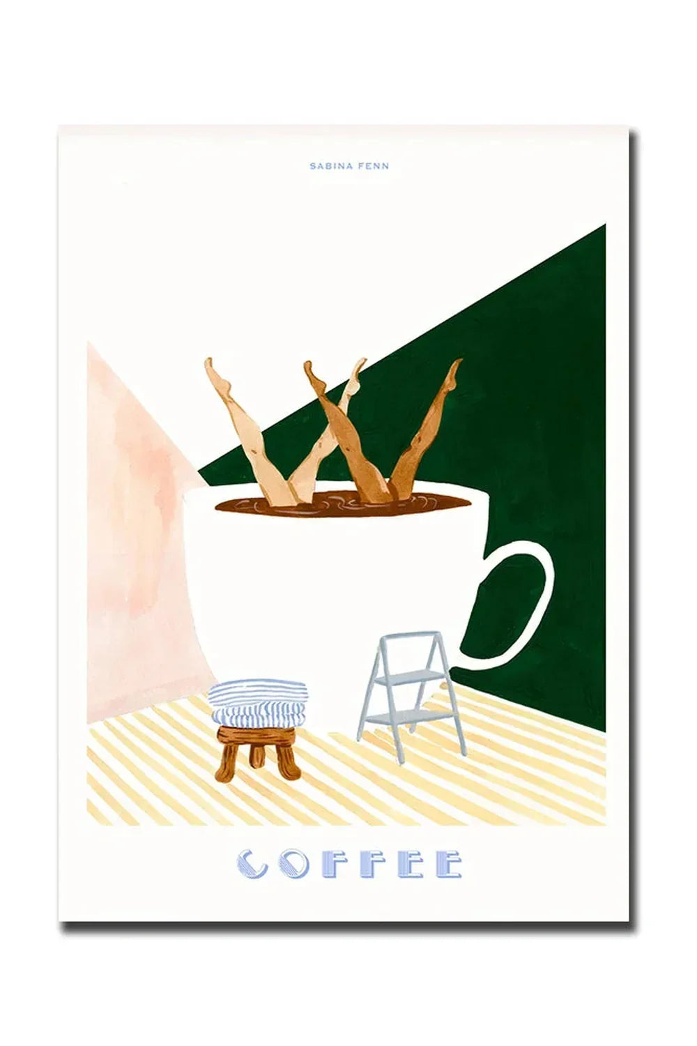 God Morgen Kaffe Lærred Plakat