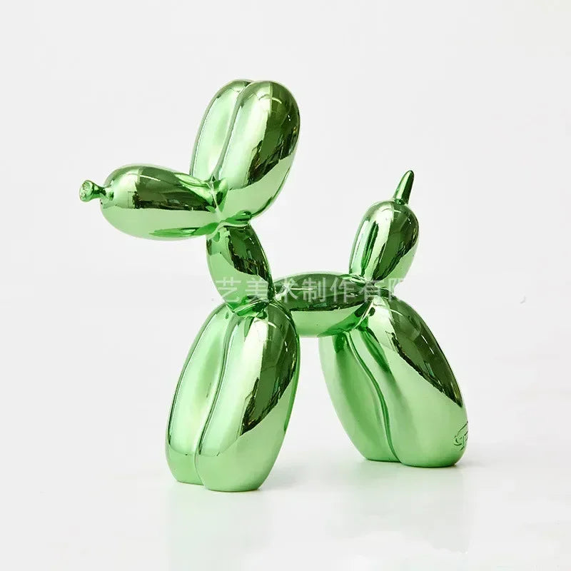 Nordisk Ballon Hund Skulptur Harpiks Dyr Ornament Kunst Skulpturer og Figurer Håndværk Hjem Dekoration Værelse Skrivebords Tilbehør