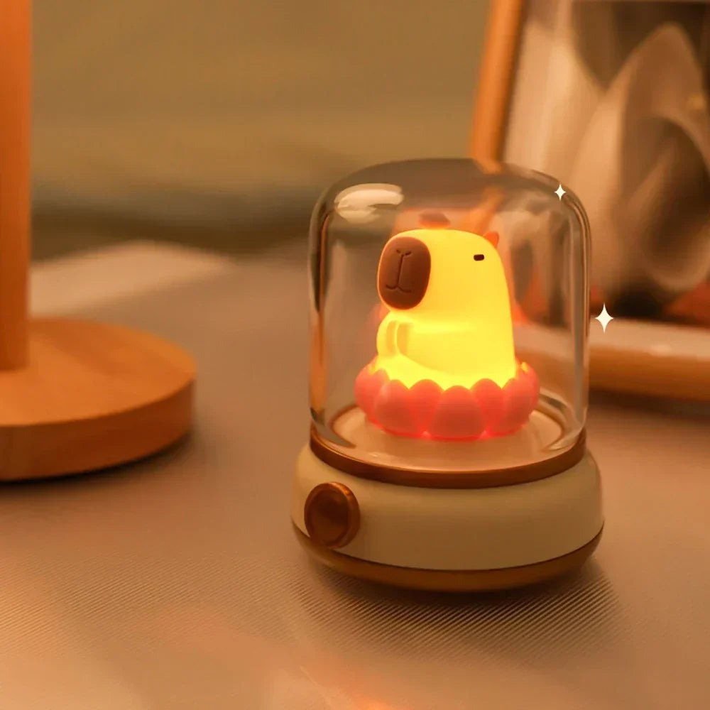 LumiFlame LED Nattelys | Retro Oliedesign | USB Genopladelig | Varm Stemningslys