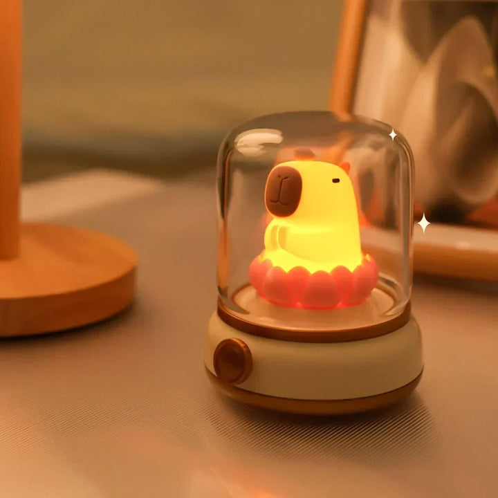 LumiFlame LED Nattelys | Retro Oliedesign | USB Genopladelig | Varm Stemningslys