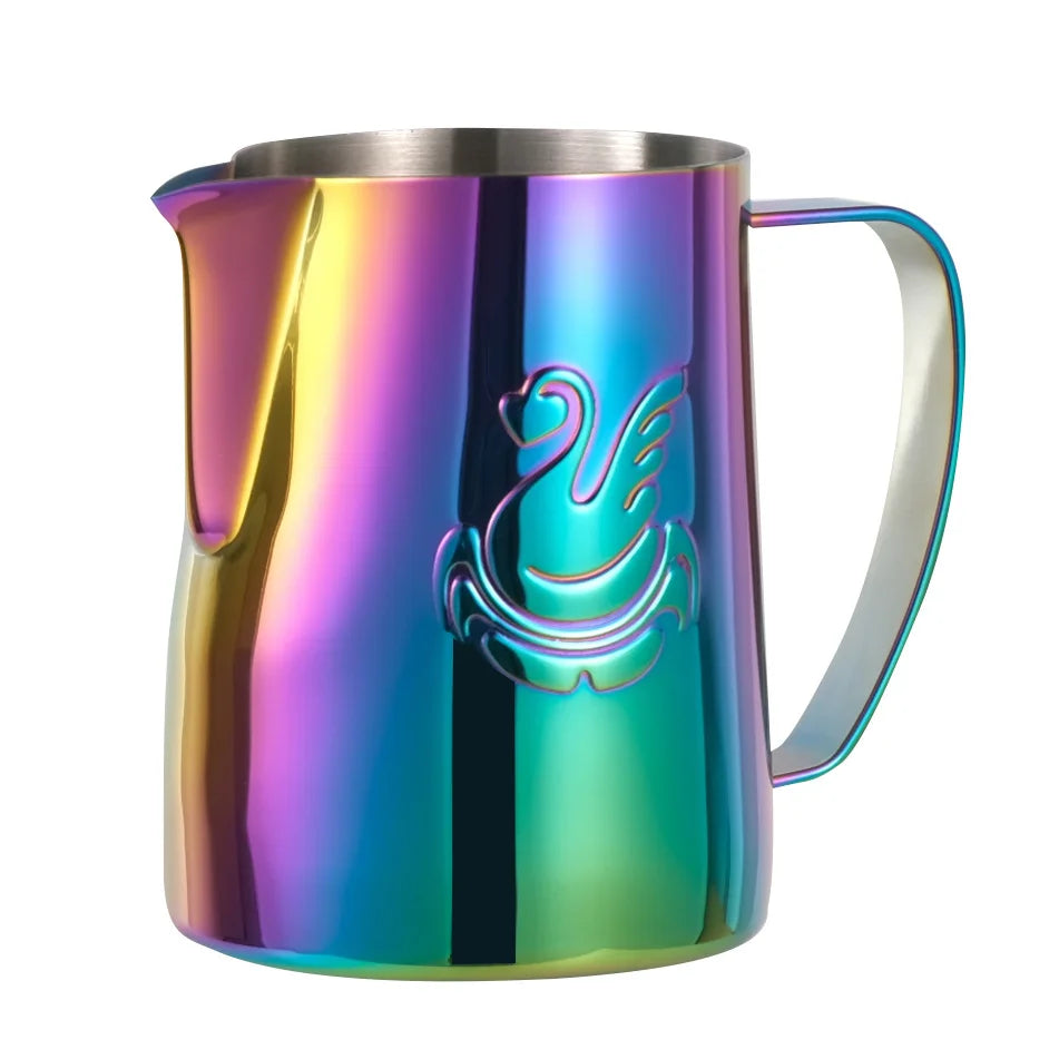 600ml rustfrit stål kaffekande mælkeskummer kop flødeskum maker espresso latte art værktøj elegant svane