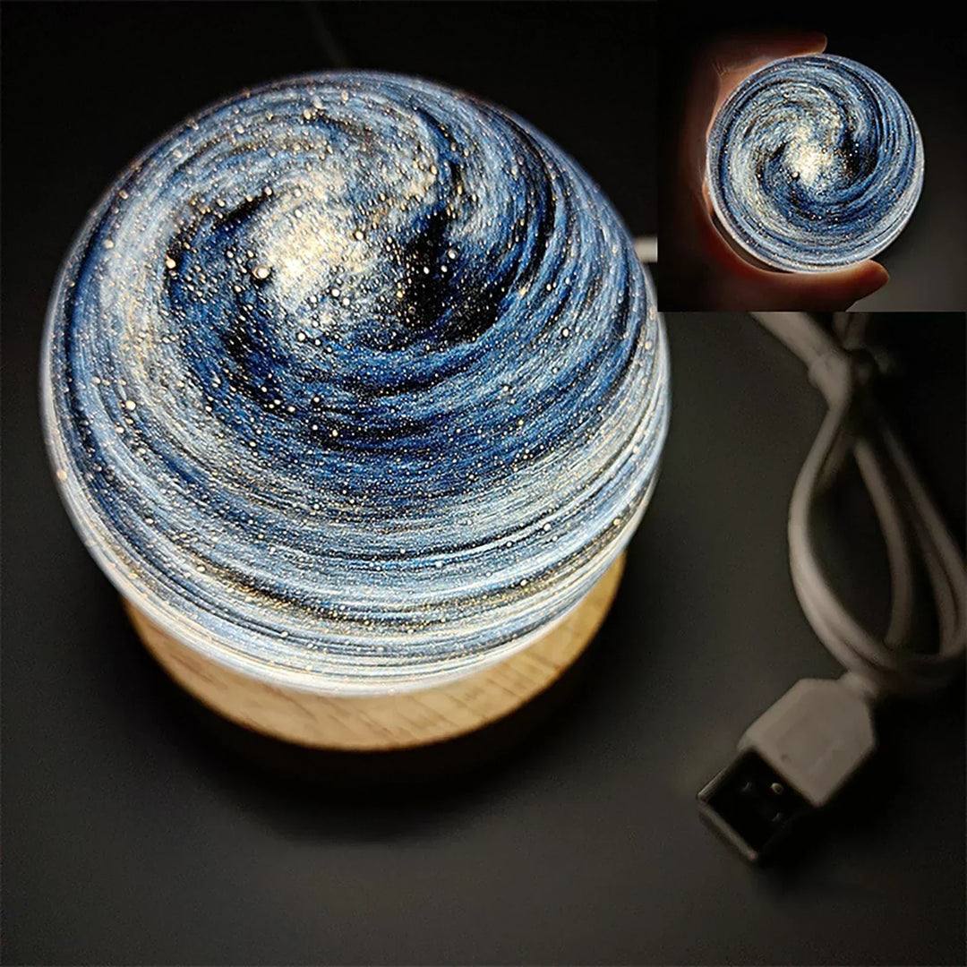 CosmicGlow - Mini natlys 3D - soldekoration LED - galakse atmosfære