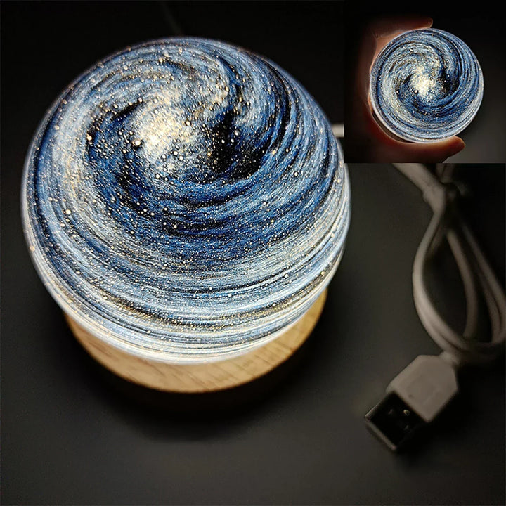 CosmicGlow - Mini natlys 3D - soldekoration LED - galakse atmosfære