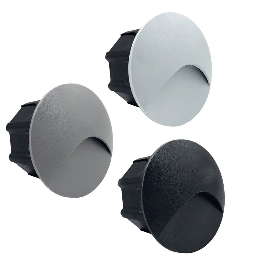 Moderne vandtæt IP65 LED indbygningsvæg lampe til udendørs belysning - 3W indbygget trin- og trappe balkon portal lys