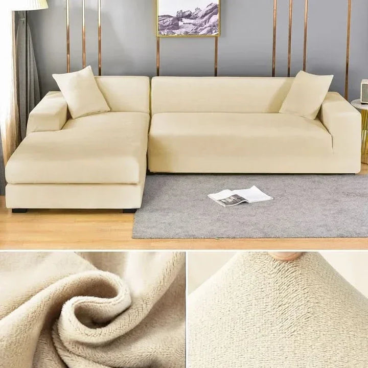 PlushFit - Højkvalitets Sofa Betræk Fremstillet af Strækvelour