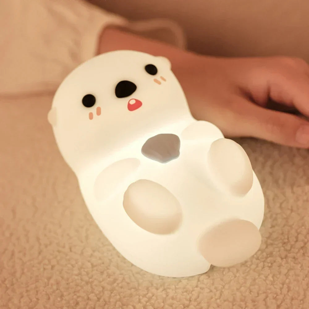 LumiSoft LED Natlampe | Blød Silikone | Ekstra Lang Batterilevetid | USB Genopladelig
