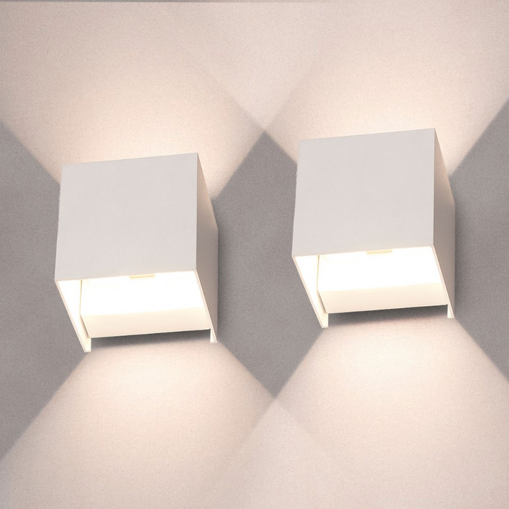 LED Cube Væglamper | 1+1 Gratis