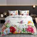 Farverige Flowers Aura Duvet med Pudebetræk