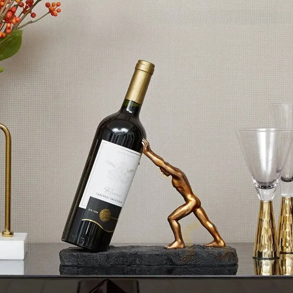 Vinflaskeholder - VinoLux - Premium Design - Luksuriøs Øjenfanger