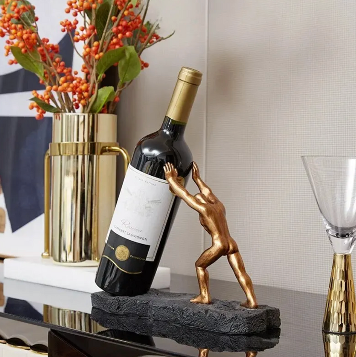 Vinflaskeholder - VinoLux - Premium Design - Luksuriøs Øjenfanger
