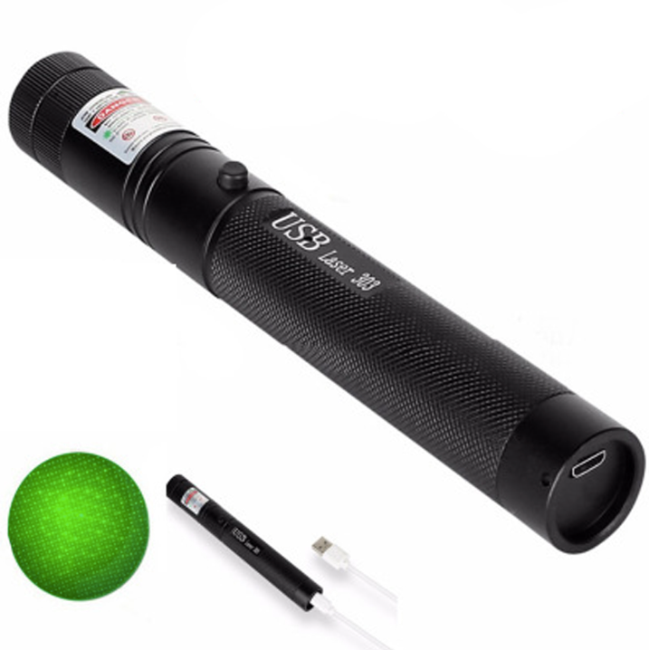 Zelara-Power Laser Pointer 303 - Genopladelig synlig USB laserpointer med høj effekt