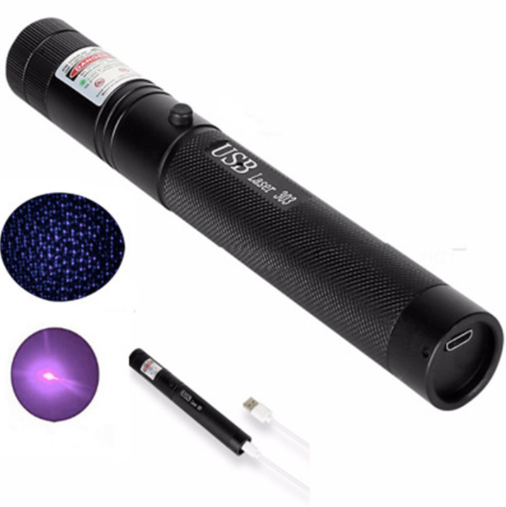 Zelara-Power Laser Pointer 303 - Genopladelig synlig USB laserpointer med høj effekt