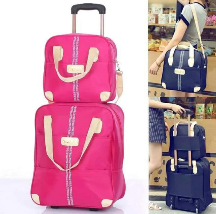 2 i 1 Trolley Rejsetaske med en boarding taske