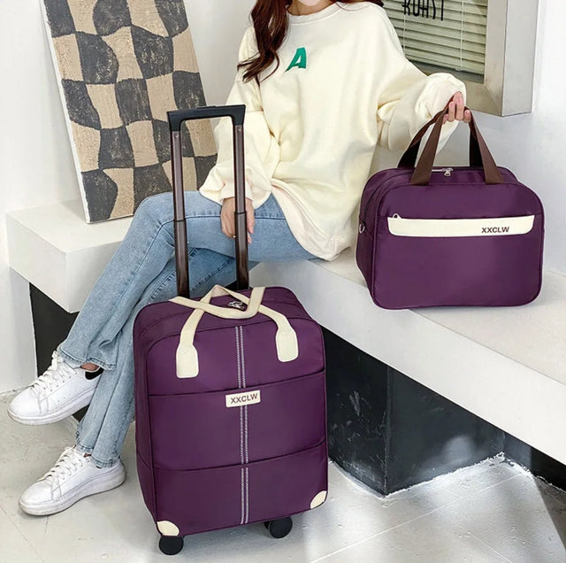 2 i 1 Rejsetasker Trolley Tasker Håndbagage Tasker