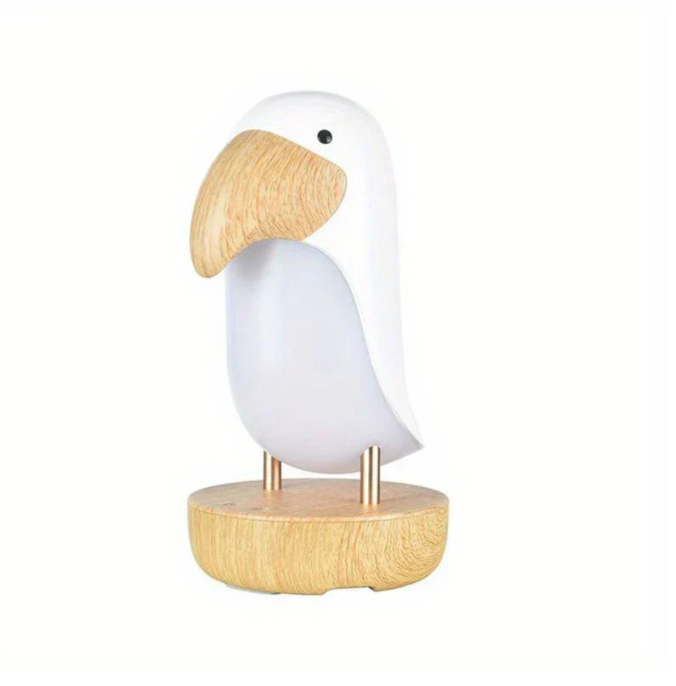 Genopladelig natlampe i fugledesign