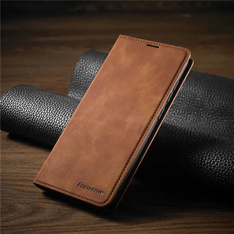iPhone Cover: Magnetisk Lædertaske til Stilfuld Beskyttelse
