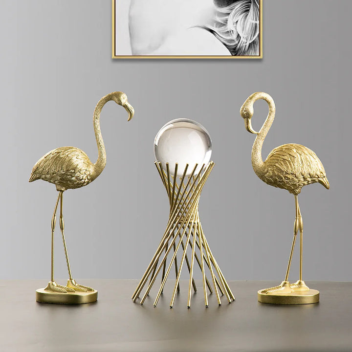 Nordisk Flamingo Figur Figur Statue Skulptur Stue Kontor Bryllup Fest Dekorationer Hjem Dekorations Tilbehør