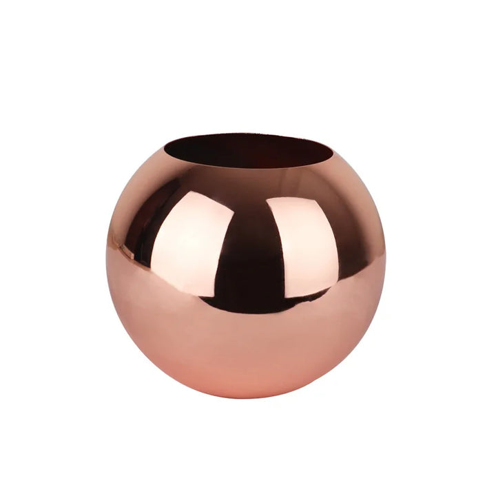 Stål Vase i Nordisk Stil Desktop Blomsterpotte BeFlower Pots Guld Sort Roséguld Klassisk Hjem Deko
