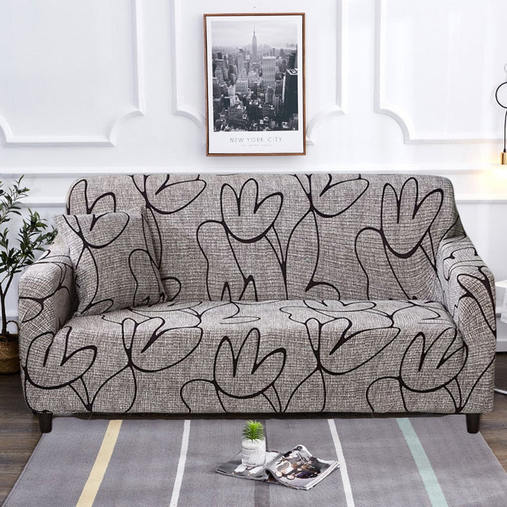 Moderne skridsikker farverig elastisk sofatræk