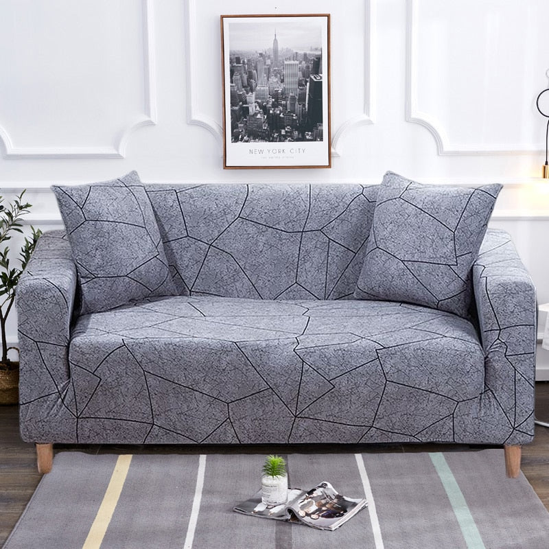 Moderne skridsikker farverig elastisk sofatræk