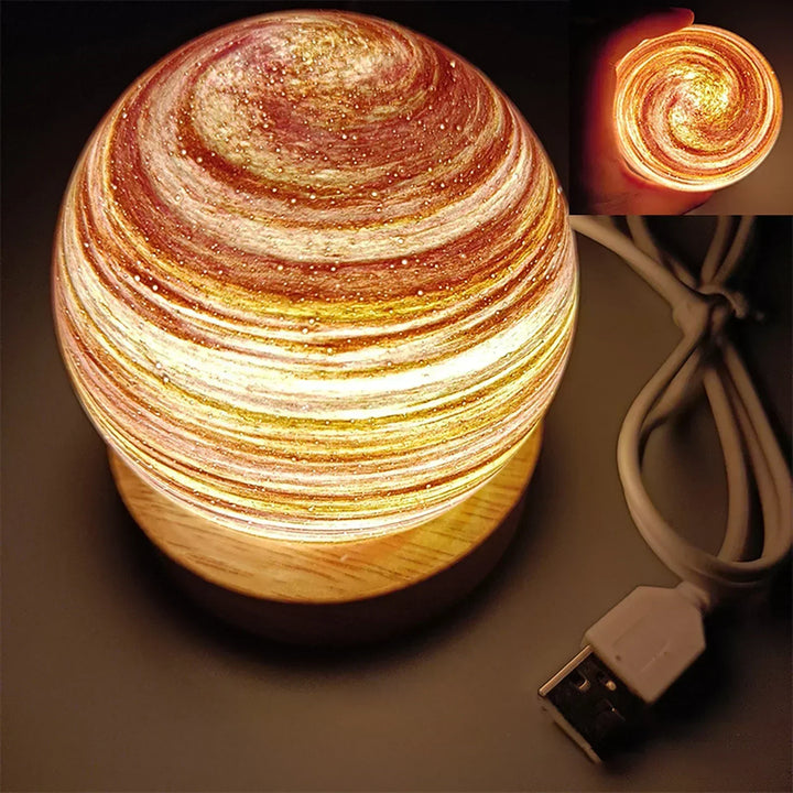 CosmicGlow - Mini natlys 3D - soldekoration LED - galakse atmosfære