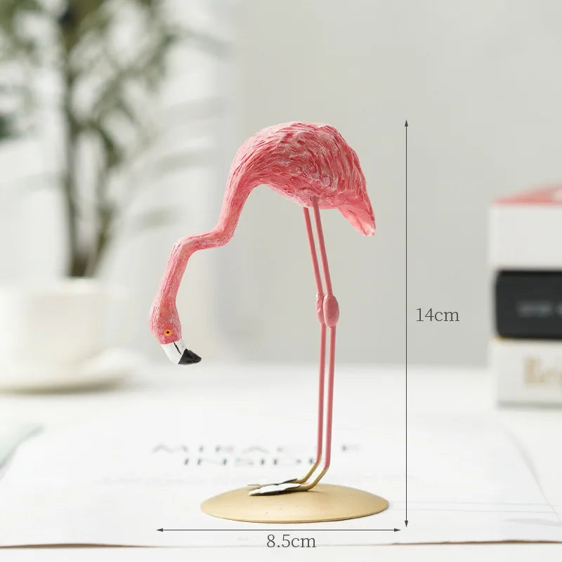 Nordisk Flamingo Figur Figur Statue Skulptur Stue Kontor Bryllup Fest Dekorationer Hjem Dekorations Tilbehør