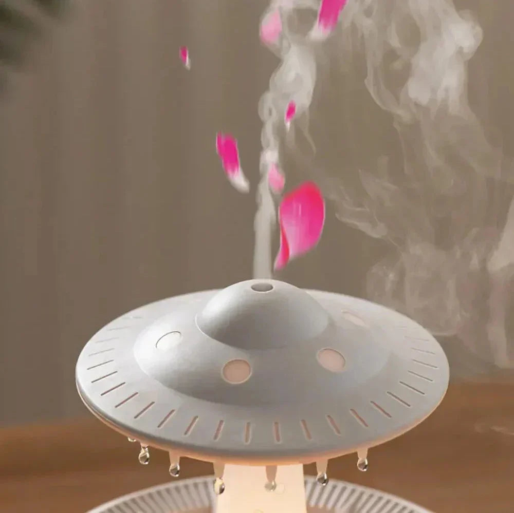 UFO Luftfugter | Ultrasonisk Aromaterapi Diffuser med Fjernbetjening - Grosven