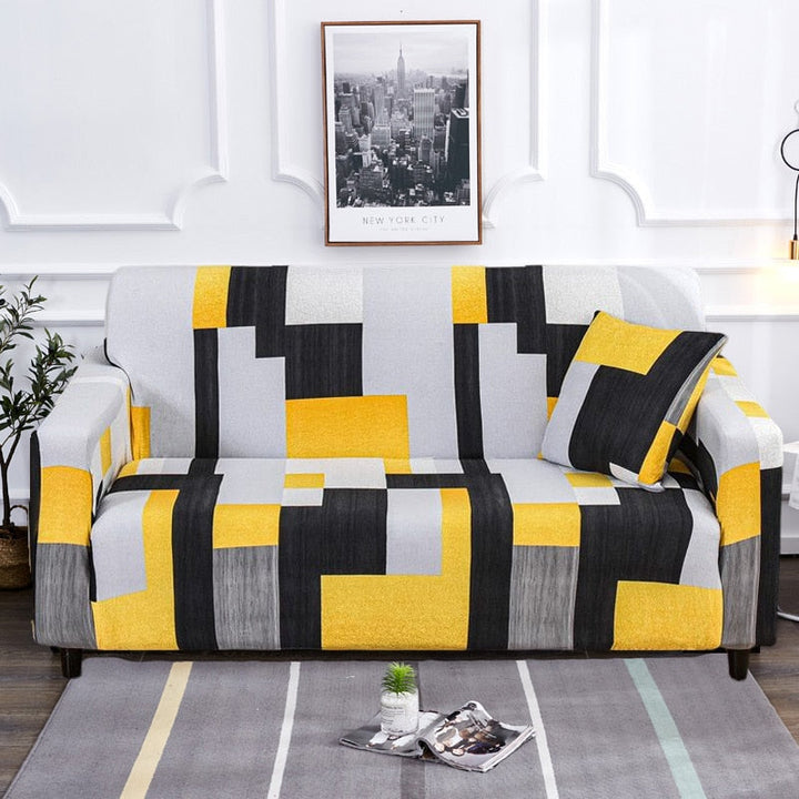 Moderne skridsikker farverig elastisk sofatræk