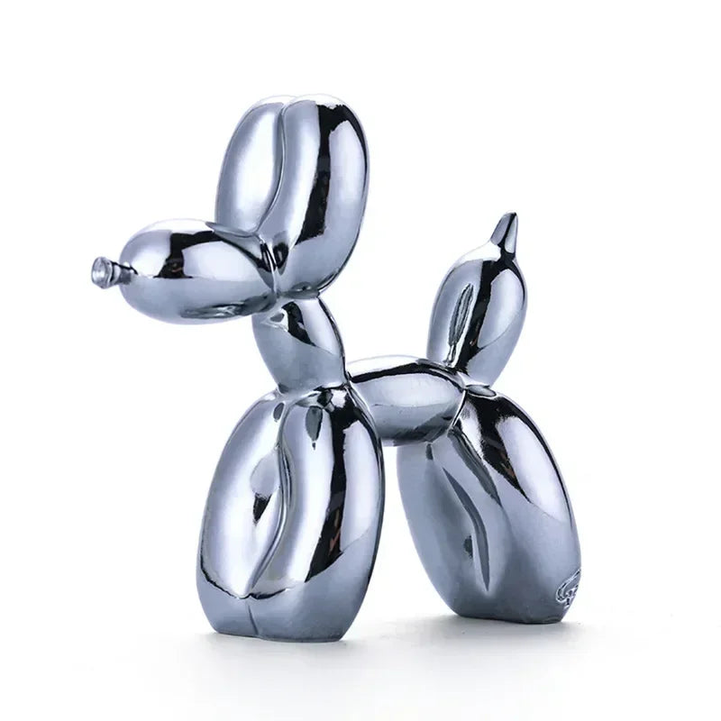 Nordisk Ballon Hund Skulptur Harpiks Dyr Ornament Kunst Skulpturer og Figurer Håndværk Hjem Dekoration Værelse Skrivebords Tilbehør