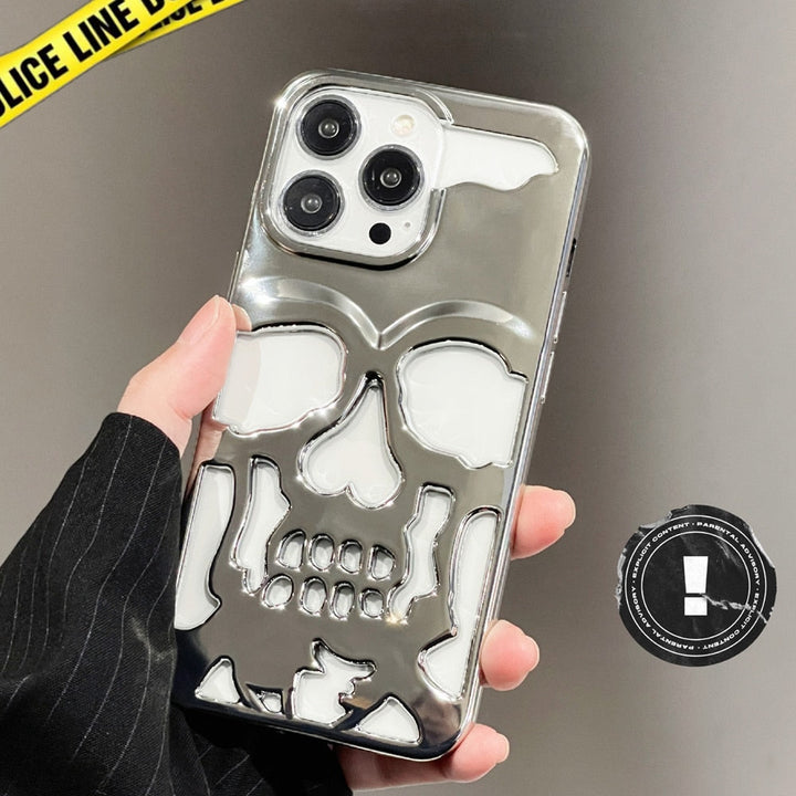 Gothic Midnight Skull Telefonetui