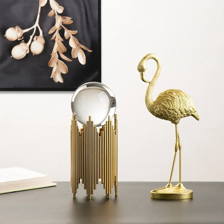 Nordisk Flamingo Figur Figur Statue Skulptur Stue Kontor Bryllup Fest Dekorationer Hjem Dekorations Tilbehør