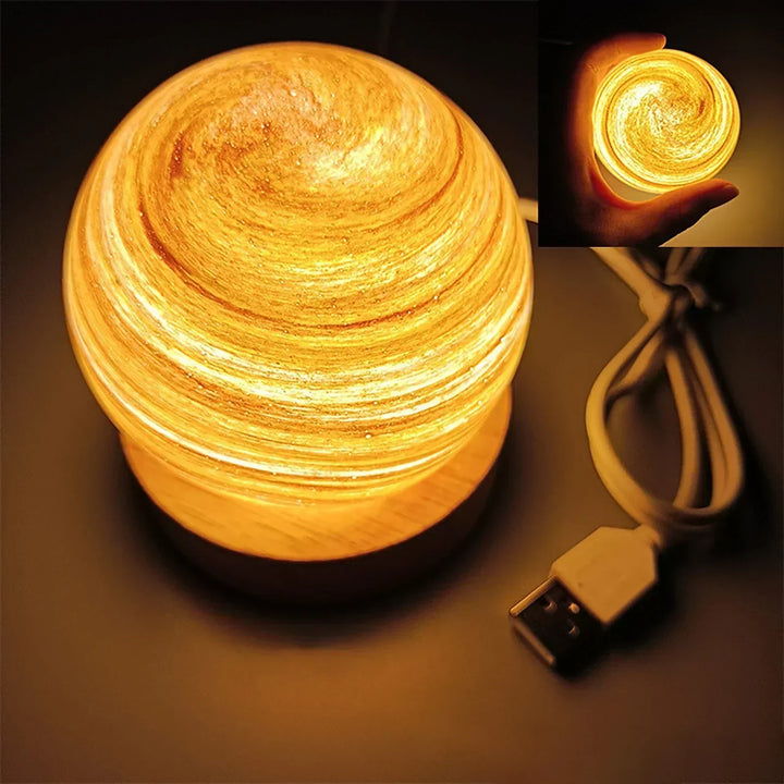 CosmicGlow - Mini natlys 3D - soldekoration LED - galakse atmosfære