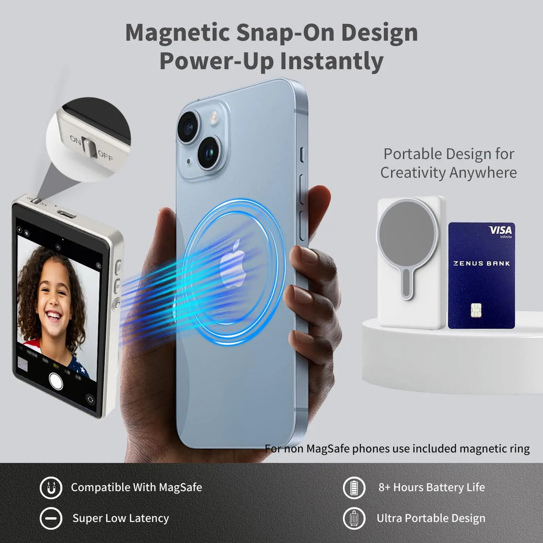 Magnetisk Selfie Spejl Til Bageste Telefonkamera