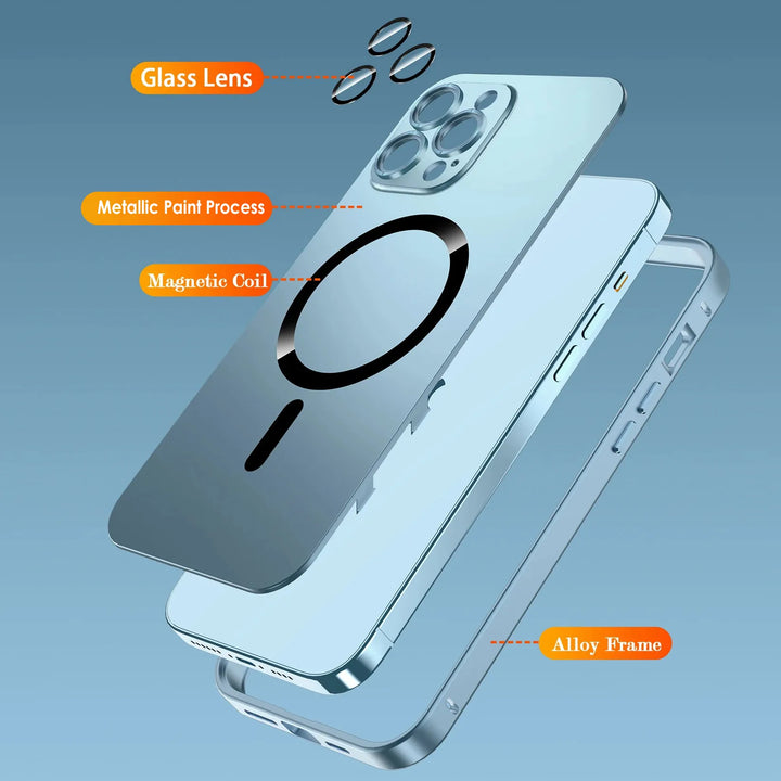 Magsafe Aluminium Ramme Metal Bumper iPhone Cover
