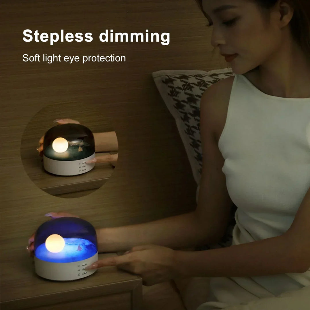3D Mysterious Moon LED Natlys Højttaler |