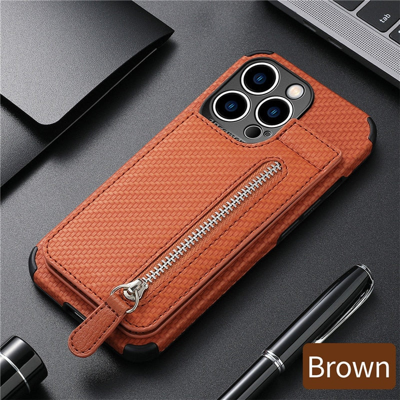 Zip Zip Elegance Wallet iPhone Cover
