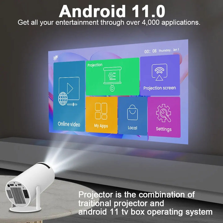 – 4K Android Projektor Pro