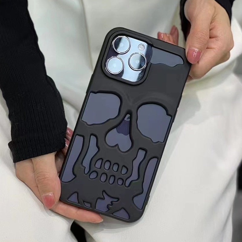 Gothic Midnight Skull Telefonetui