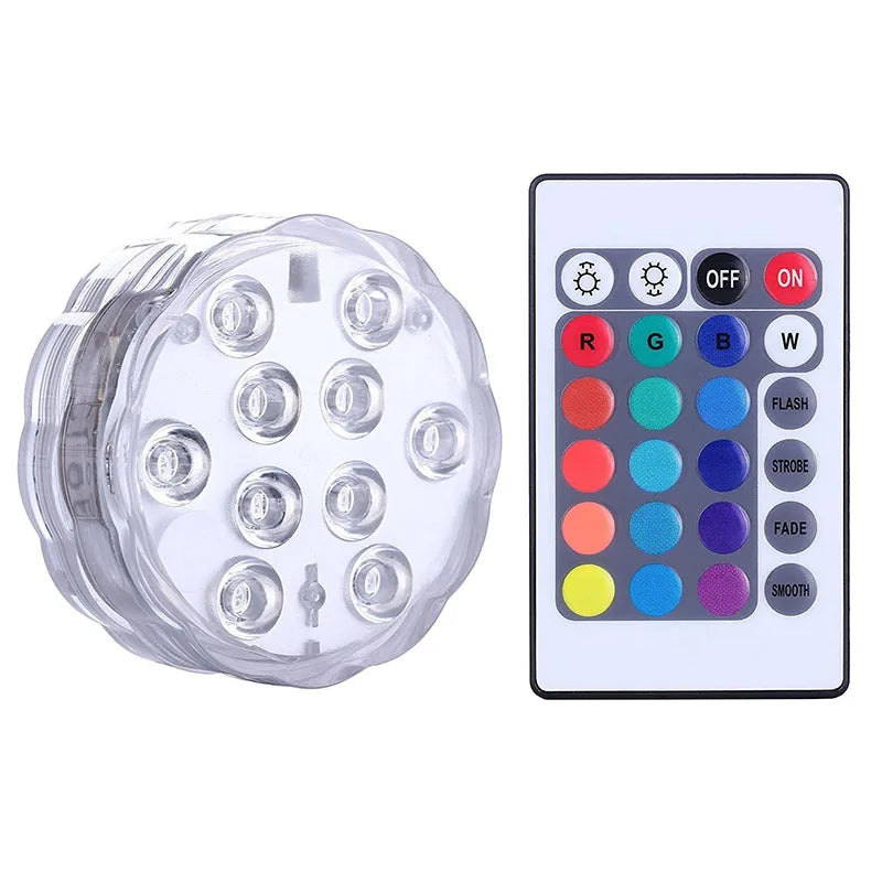 Undervandsbelysning til pool med 10 LED-lamper