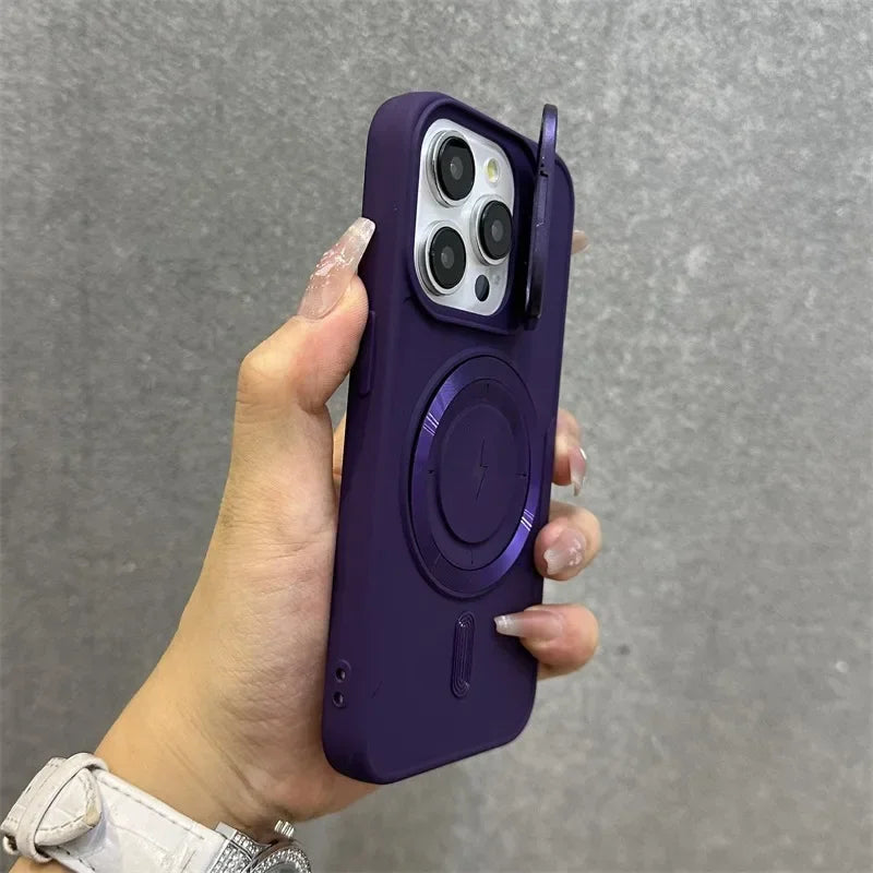 Magnetisk Blød Wrist Bracket Linse Dæksel iPhone Cover