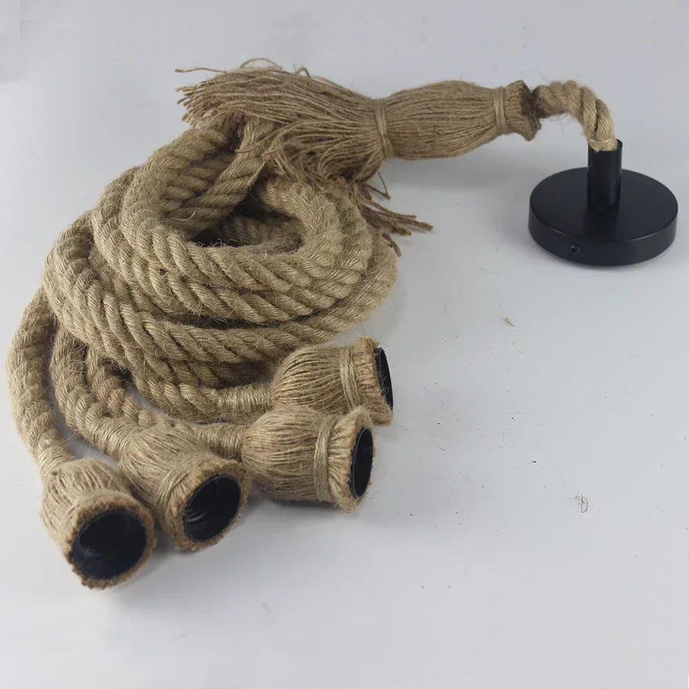 Vintage Hamp Sejl Pendant Lys
