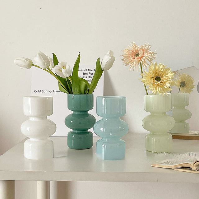 Glas Dyre Vase - Multifarvet