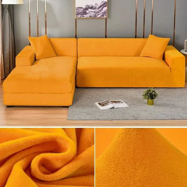 PlushFit - Højkvalitets Sofa Betræk Fremstillet af Strækvelour