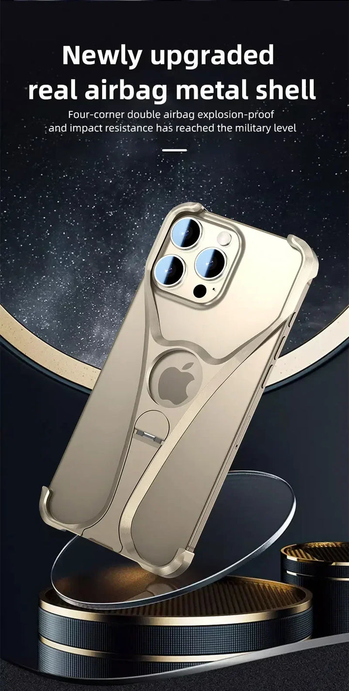 Alloy Metal Udenramme Telefon Etui