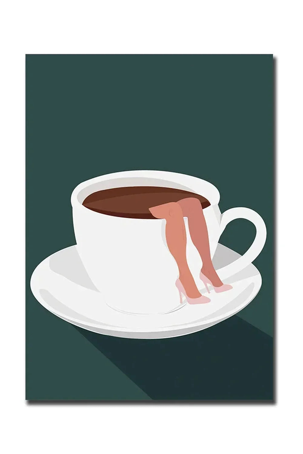 God Morgen Kaffe Lærred Plakat