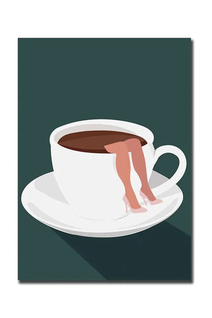 God Morgen Kaffe Lærred Plakat