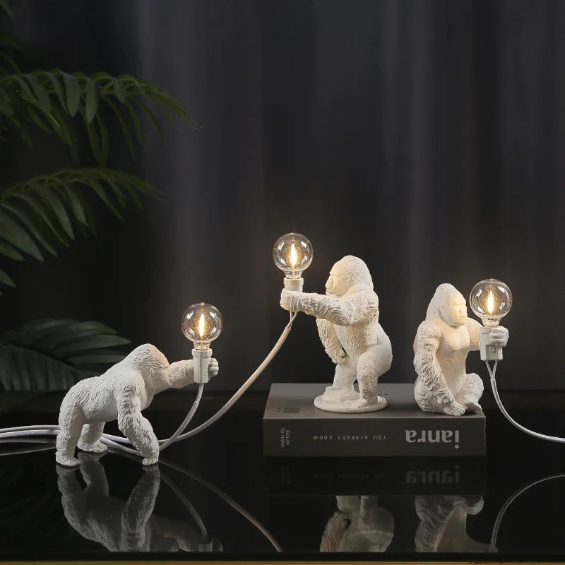 Vred Gorilla Bord Natlampe